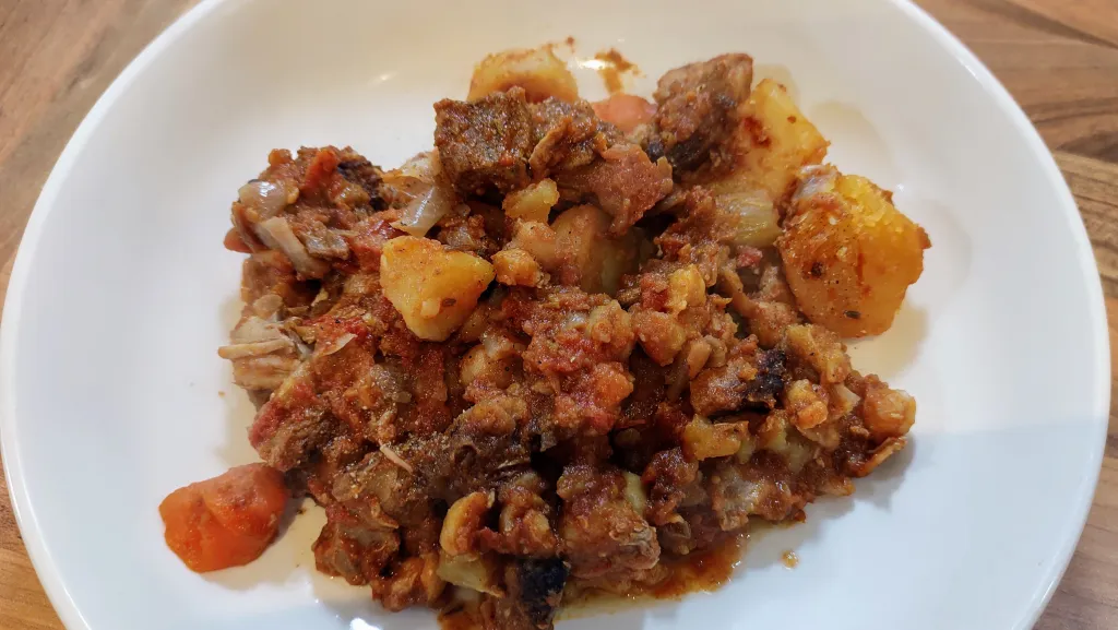Photograph of Andy the gasman's stew.