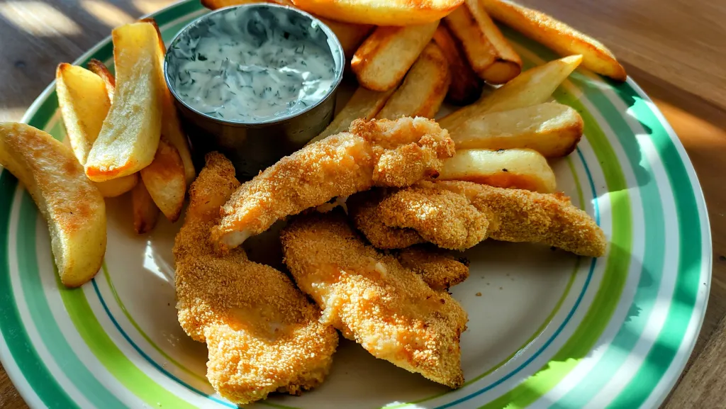 Photograph of Baked chicken tenders.