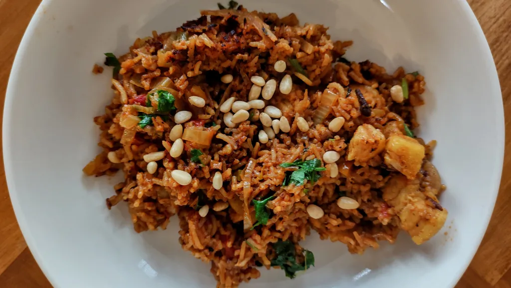 Photograph of Belly bonnet biryani.