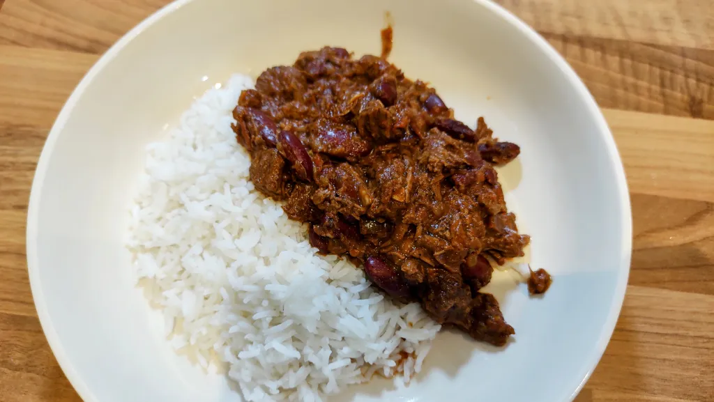 Photograph of Campfire chilli.