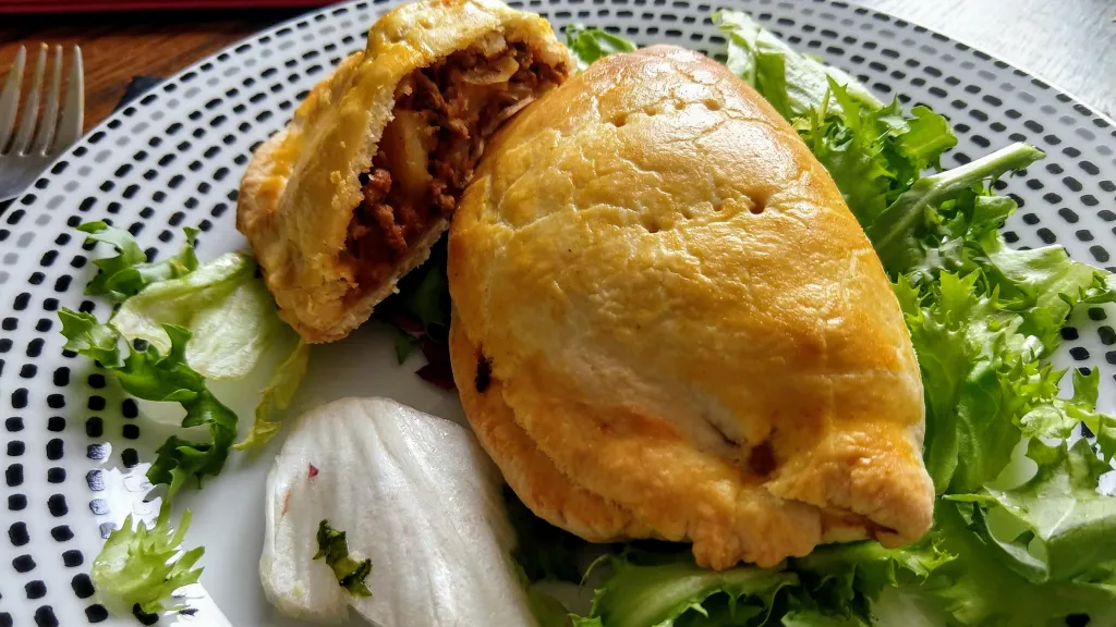 Photograph of Caribbean beef patties.