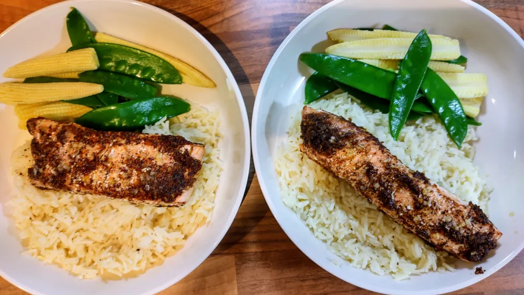 Photograph of Citrus-spiced salmon.