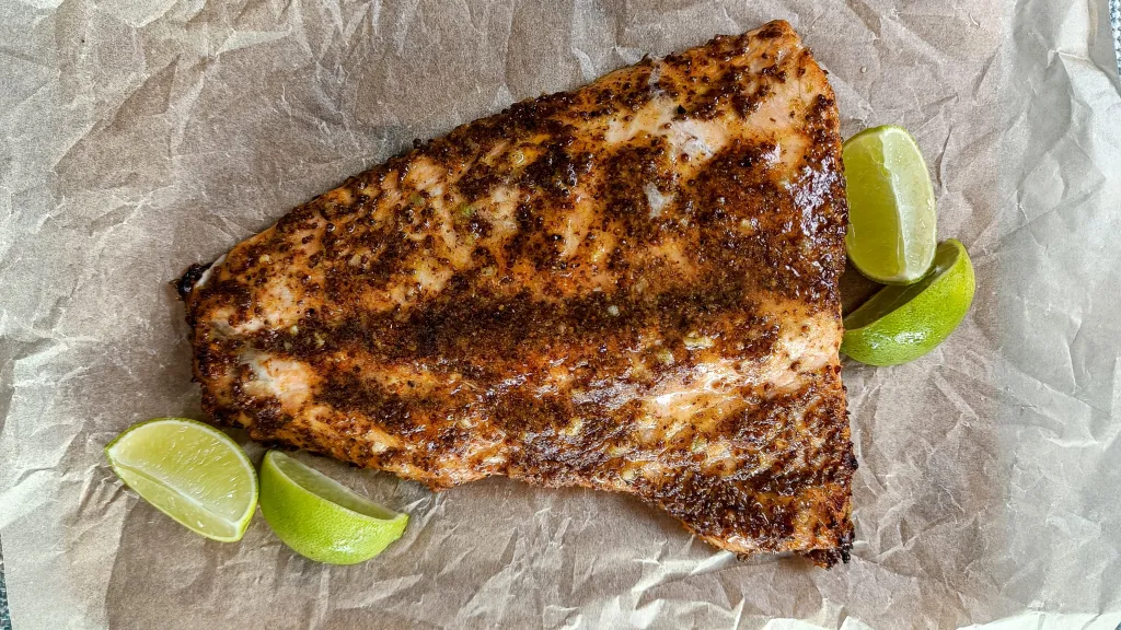 Photograph of Easy honey mustard salmon.