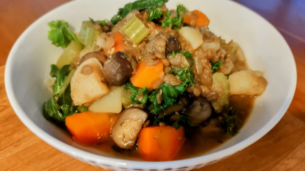 Photograph of Hearty lentil one pot.