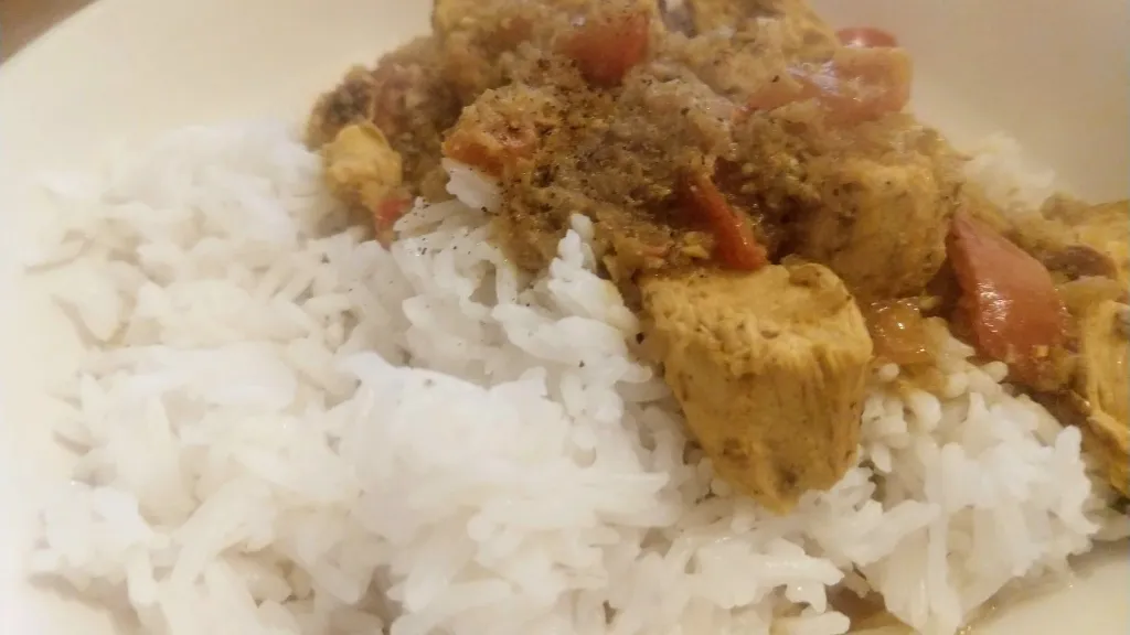 Photograph of Indian chicken korma.