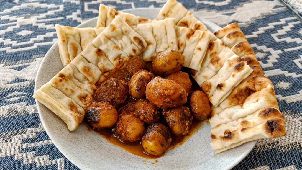 Photograph of Lazy potato curry.
