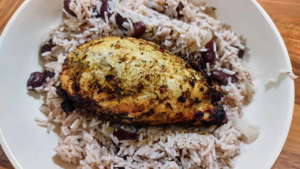 Photograph of Original flava jerk chicken.