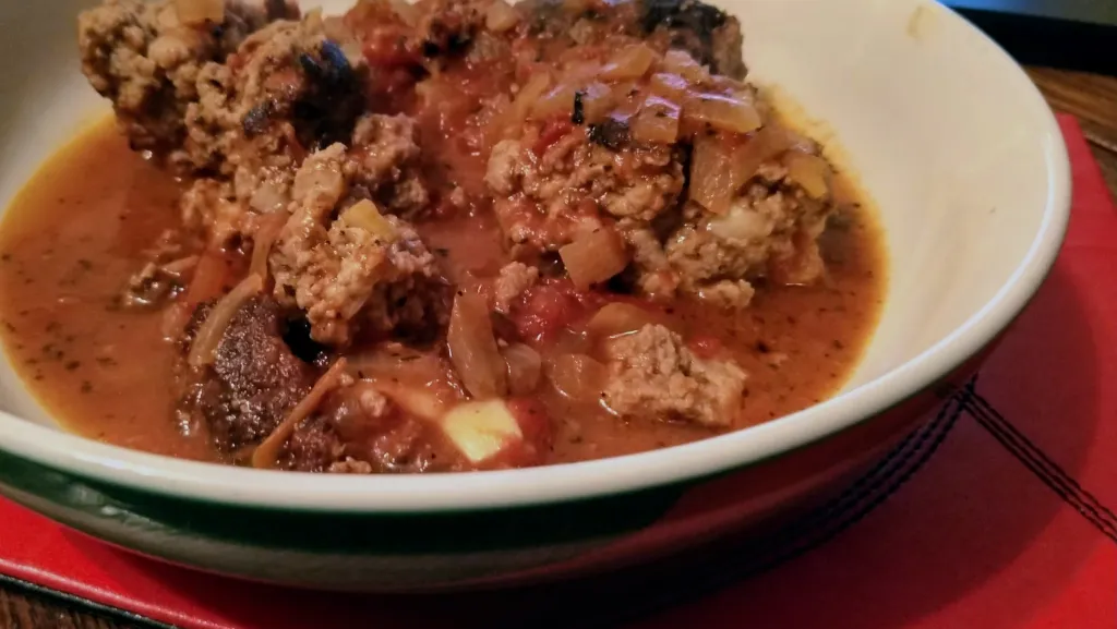 Photograph of Ricotta and oregano meatballs.