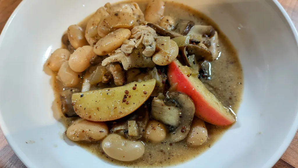 Photograph of Somerset chicken one-pot.