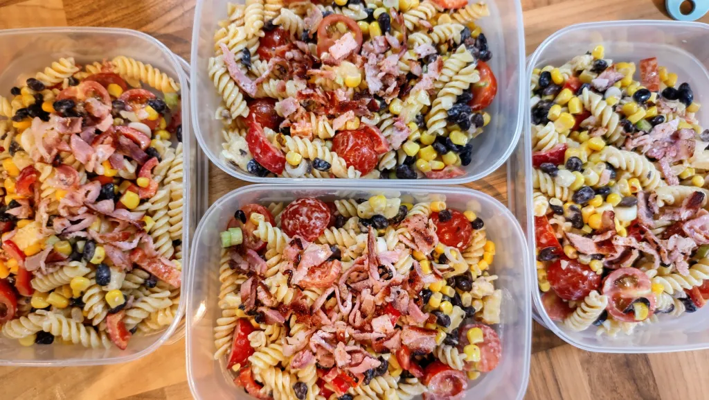 Photograph of Southwestern pasta salad.