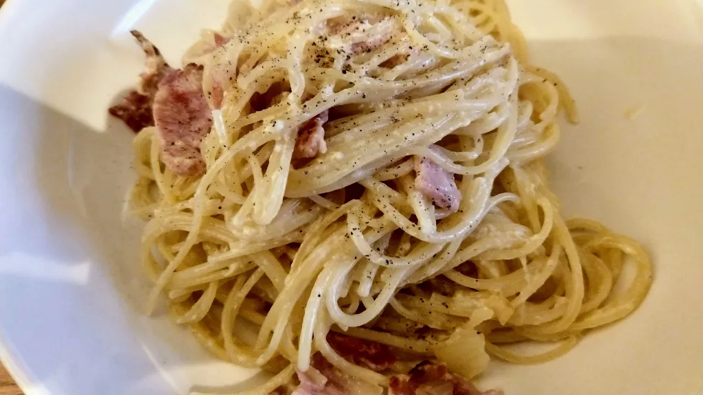 Photograph of Spaghetti carbonara 2.