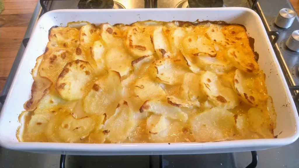 Photograph of Spanish fish pie.