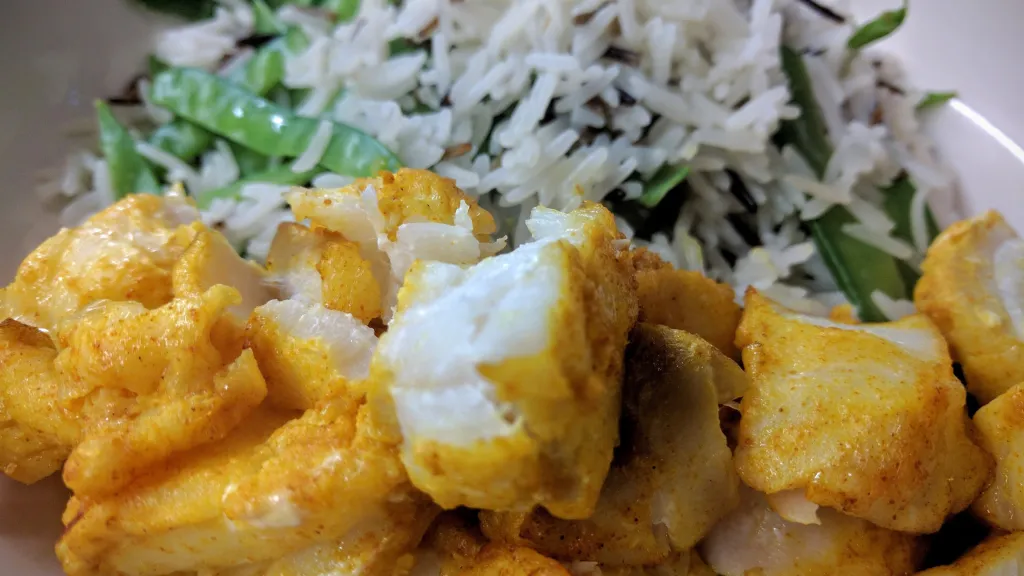 Photograph of Spiced cod.