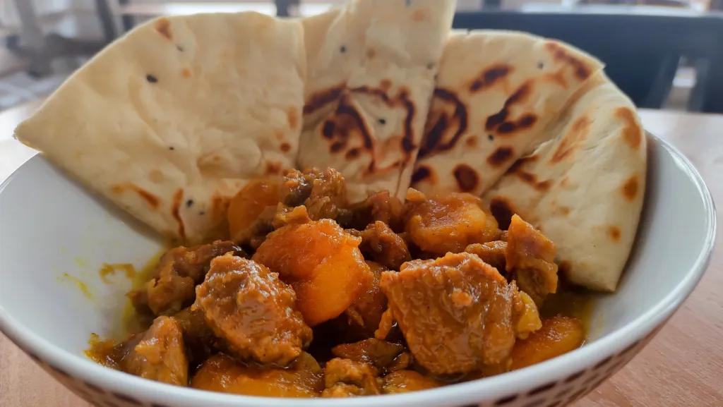 Photograph of Spiced lamb & apricot stew.