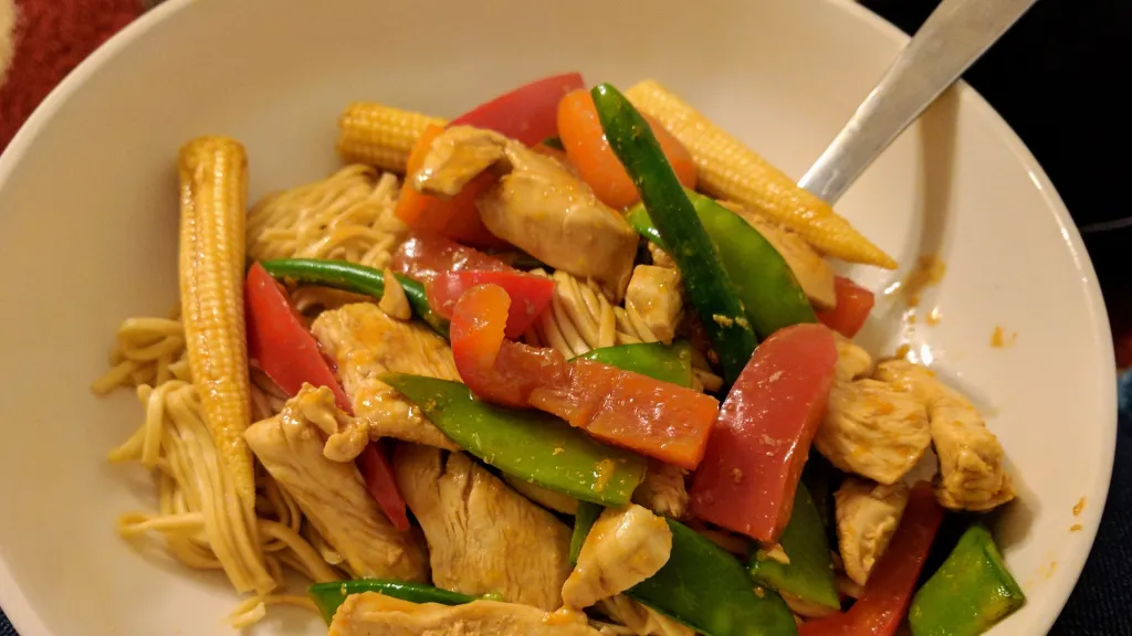 Photograph of Sweet & sour turkey.
