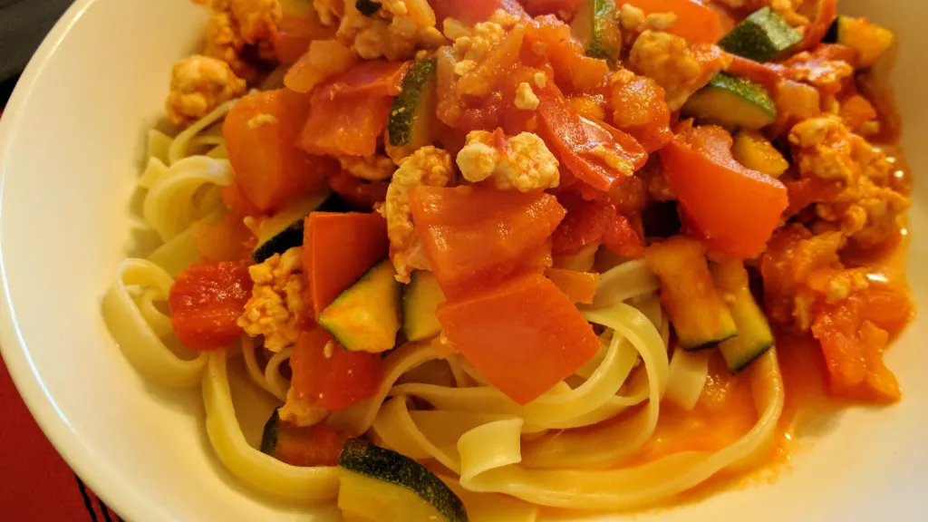 Photograph of Turkey bolognese.
