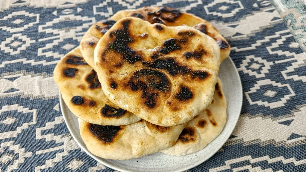 Photograph of Turkish flatbread.