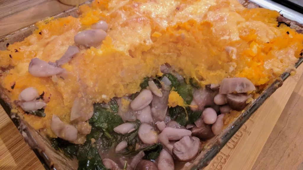 Photograph of Vegetarian shepherd's pie.