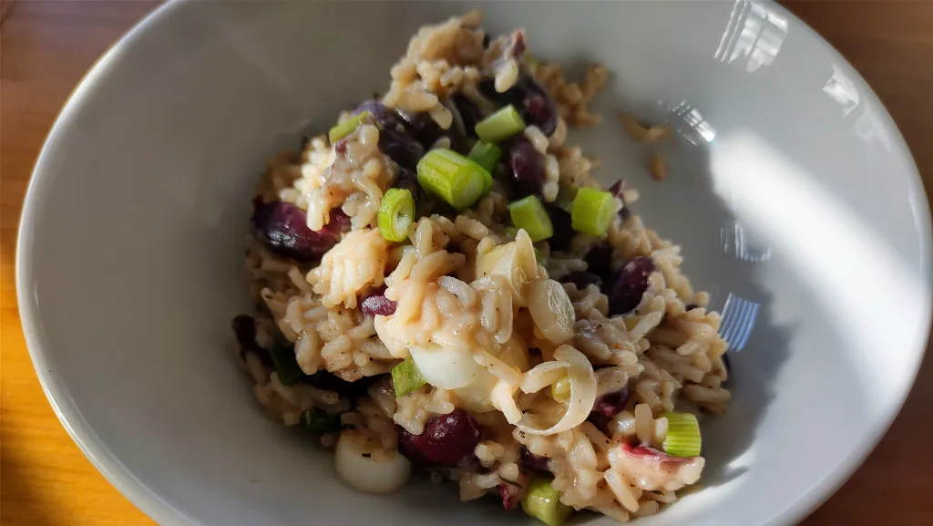 Photograph of West indian rice and beans.
