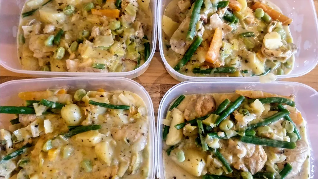 Photograph of Zingy lemon chicken casserole.